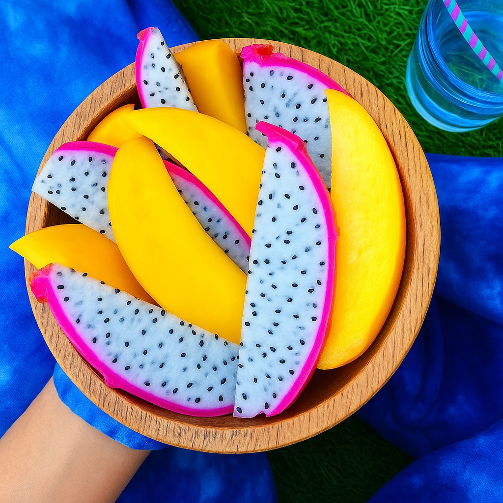 Mango & dragon fruit