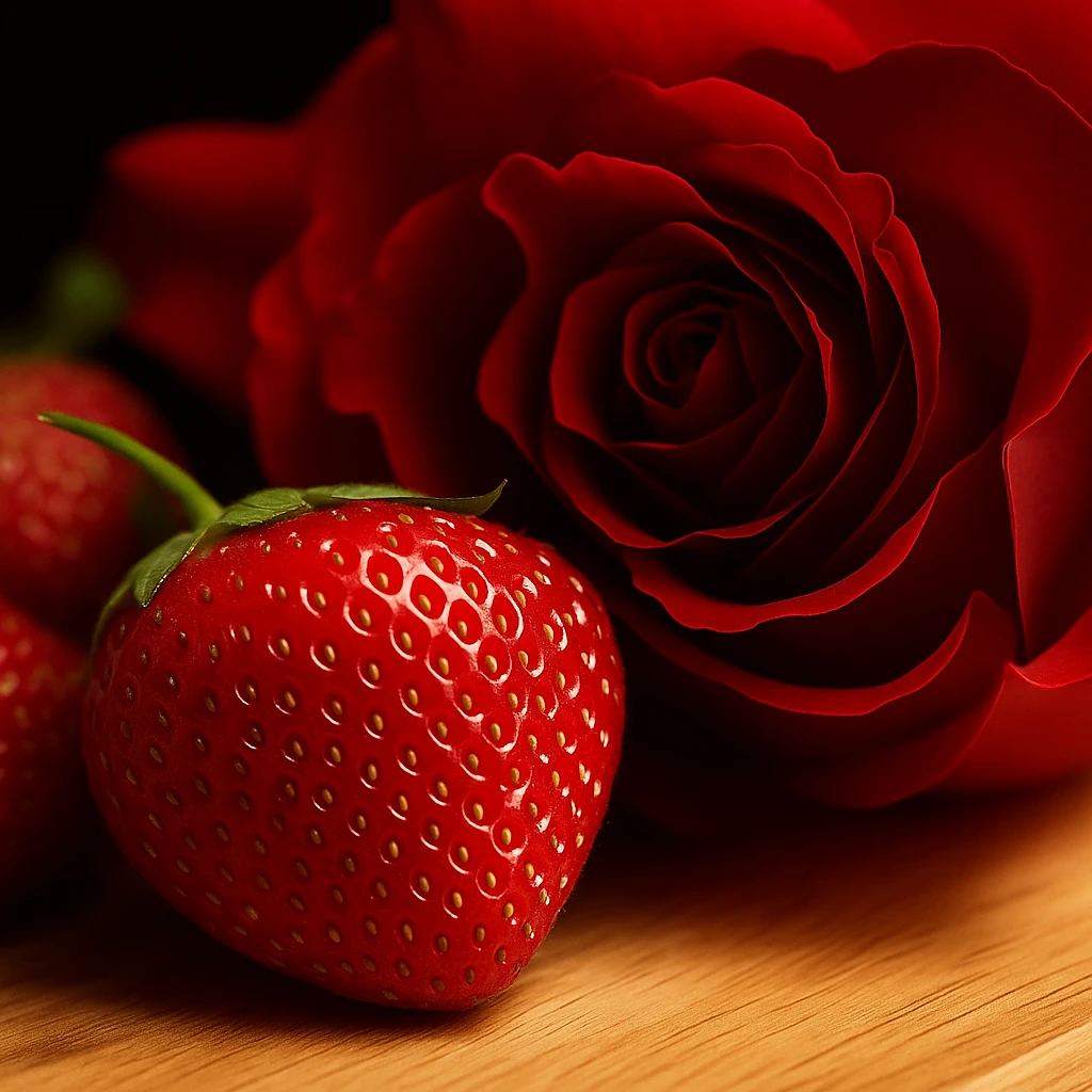 Rose & strawberry